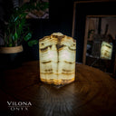 Ashen Glow Onyx Crystal Table Lamp #7 - Floor Lamp