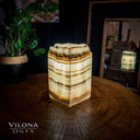 Ashen Glow Onyx Crystal Table Lamp #8 - Floor Lamp
