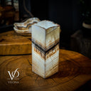 Banded Ice Onyx Lamp (Table Lamp #2) - Decor