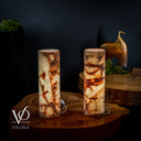 Divina Claire Onyx Table Lamp Pair #1 - Desk Lamp