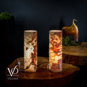 Divina Claire Onyx Table Lamp Pair #1 - Desk Lamp