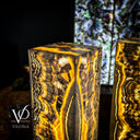 Exotic Golden Cloud Onyx Floor Lamp (Floor Lamp #3) - Floor