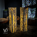 Exotic Golden Cloud Onyx Floor Lamp (Floor Lamp #3) - Floor
