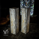 Exotic Golden Cloud Onyx Floor Lamp (Floor Lamp #3) - Floor