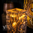 Exotic Honeycomb Onyx Floor Lamp #1 - Table Lamp