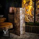 Exotic Honeycomb Onyx Floor Lamp #1 - Table Lamp
