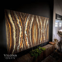 Exotic Sahara Onyx Wall Panels #4 (Quad) - Floor Lamp