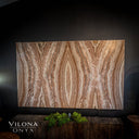 Exotic Sahara Onyx Wall Panels #4 (Quad) - Floor Lamp