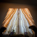 Exotic Sahara Onyx Wall Panels (Set #5) Style 1 - Floor Lamp