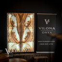 Exotic Sahara Onyx Wall Panels (Set #5) Style 2 - Floor Lamp