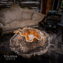 Exotic Tangerine Onyx Crystal Bowl - Onyx Bowl