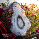 Exotic White Ice Onyx Bowl #1 - Stone Bowl