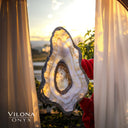 Exotic White Ice Onyx Bowl #1 - Stone Bowl