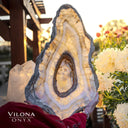 Exotic White Ice Onyx Bowl #1 - Stone Bowl