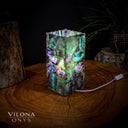 Fluorite Crystal Table Lamp #11 (Miniature Size) - Table
