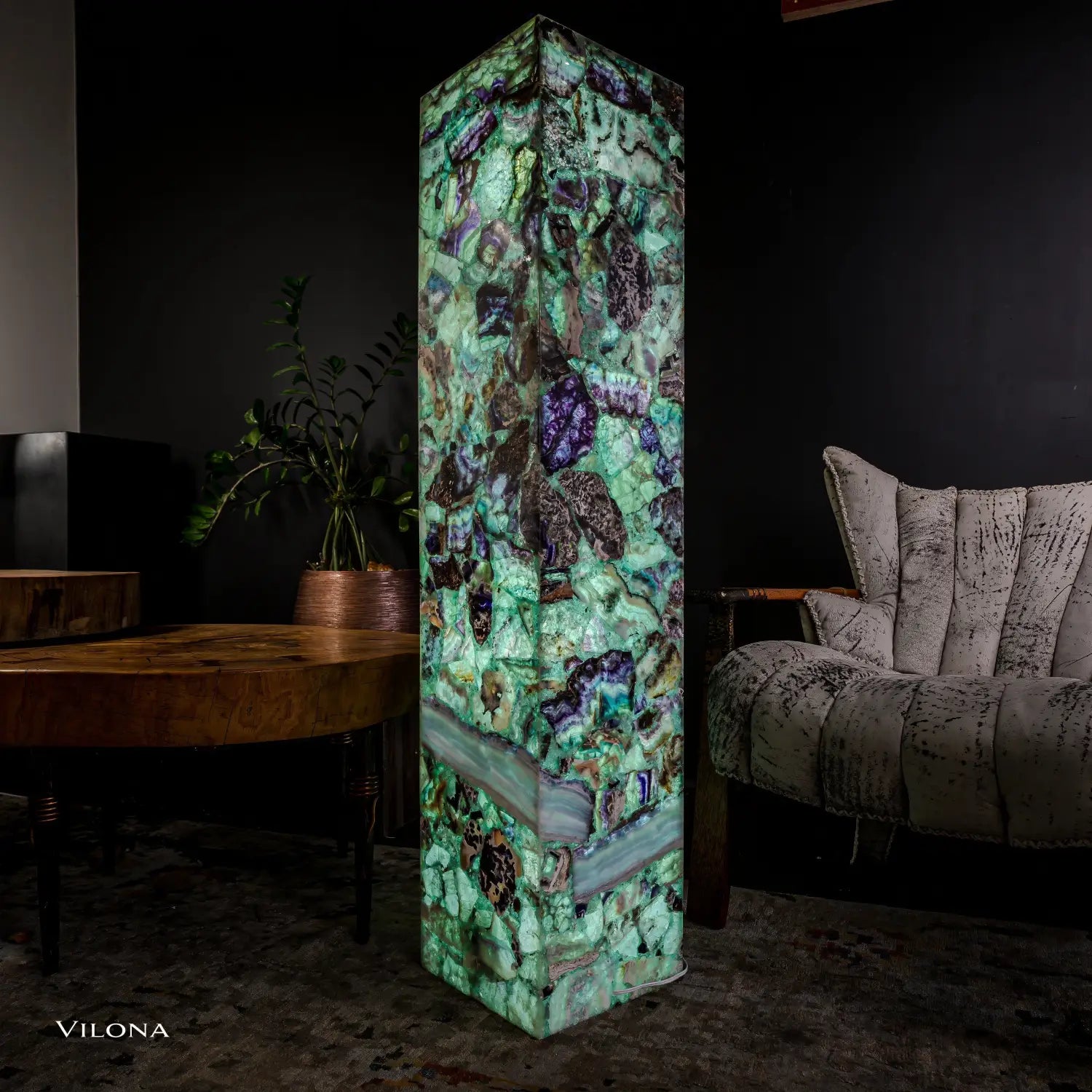 Fluorite Crystal Floor Lamp (9/19)