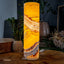 Golden Cloud Onyx Cylinder Table Lamp #5 - Floor Lamp