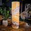 Golden Cloud Onyx Cylinder Table Lamp #5 - Floor Lamp