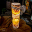 Golden Cloud Onyx Cylinder Table Lamp #6 - Floor Lamp