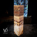 Golden Cloud Onyx Floor Lamp (Exotic Dragon Eye #1) - Floor