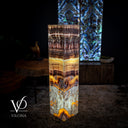 Golden Cloud Onyx Floor Lamp (Exotic Dragon Eye #1) - Floor