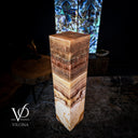 Golden Cloud Onyx Floor Lamp (Exotic Dragon Eye #1) - Floor