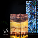 Golden Cloud Onyx Floor Lamp (Exotic Dragon Eye #2) - Floor