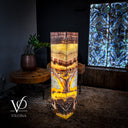 Golden Cloud Onyx Floor Lamp (Exotic Dragon Eye #2) - Floor