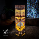 Golden Cloud Onyx Floor Lamp (Exotic Dragon Eye #2) - Floor
