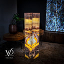 Golden Cloud Onyx Floor Lamp (Exotic Dragon Eye #2) - Floor