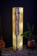 Golden Cloud Onyx Crystal Floor Lamp (1/2) - Desk Lamp