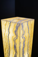 Golden Cloud Large (Tower) Onyx Crystal Floor Lamp - Vilona Onyx