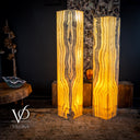 67 inch Golden Cloud Onyx floor lamp, tall luxury lighting