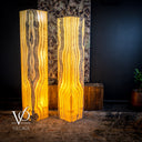 63 inch Golden Cloud Onyx floor lamp, tall natural stone lamp