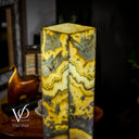 Golden Cloud Onyx Square Table Lamp #4 - Floor Lamp