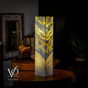 Golden Cloud Onyx Square Table Lamp #4 - Floor Lamp