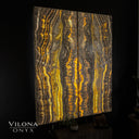 Golden Cloud Onyx Wall Panels (Set #1) - Floor Lamp