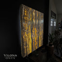 Golden Cloud Onyx Wall Panels (Set #1) - Floor Lamp