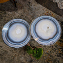 Hand Forged Metal Agat Table #1