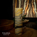 Honeycomb Onyx Cylinder Table Lamp #4 Floor Lamp