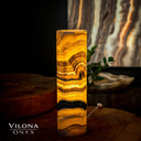 Honeycomb Onyx Cylinder Table Lamp #4 Floor Lamp