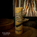 Honeycomb Onyx Cylinder Table Lamp #7 Floor Lamp
