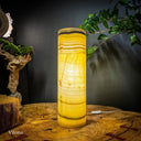 Honeycomb Onyx Cylinder Table Lamp #2 - Floor Lamp