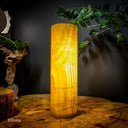 Honeycomb Onyx Cylinder Table Lamp #3 - Floor Lamp