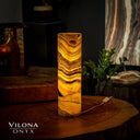 Honeycomb Onyx Cylinder Table Lamp #4 Floor Lamp