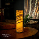 Honeycomb Onyx Cylinder Table Lamp #6 Floor Lamp