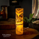 Honeycomb Onyx Cylinder Table Lamp #6 Floor Lamp