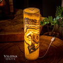 Honeycomb Onyx Cylinder Table Lamp #6 Floor Lamp