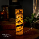 Honeycomb Onyx Cylinder Table Lamp #7 Floor Lamp