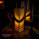 Honeycomb Onyx Table Lamp #2 - Floor Lamp